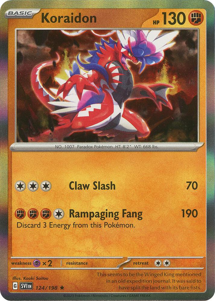 Koraidon 124/198 (SV01: Scarlet & Violet Base Set)  - Holofoil | Good Games Morley