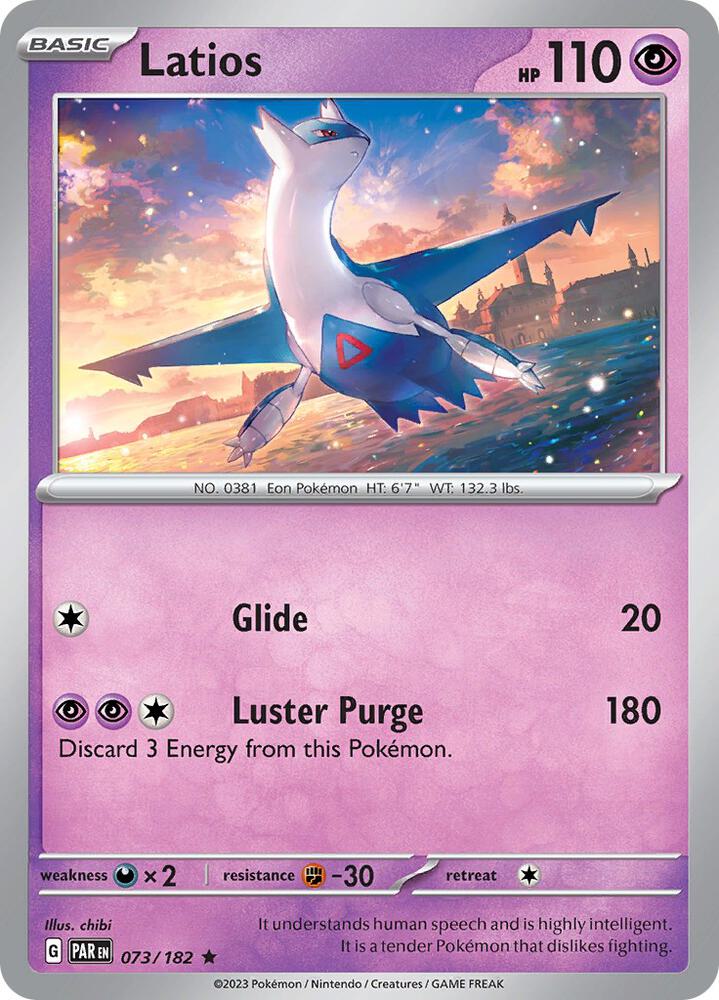 Latios 073/182 (SV04: Paradox Rift)  - Holofoil | Good Games Morley
