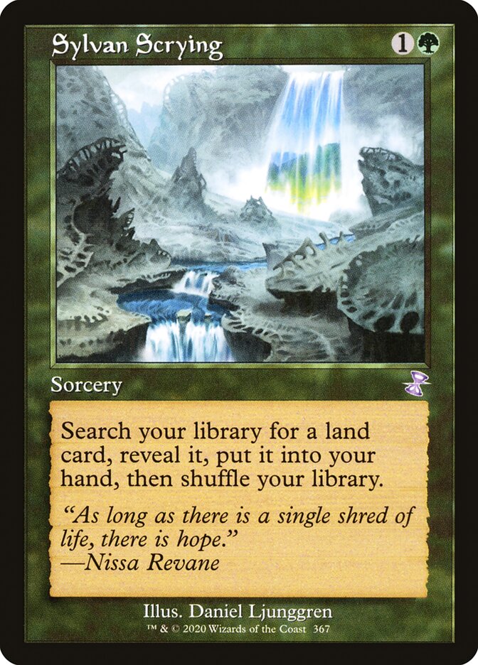 Sylvan Scrying 367/289 (Time Spiral: Remastered)  - Foil | Good Games Morley