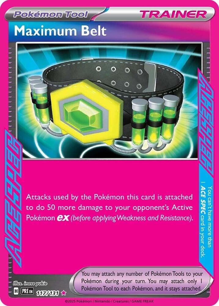 Maximum Belt 117/131 (SV: Prismatic Evolutions)  - Holofoil | Good Games Morley