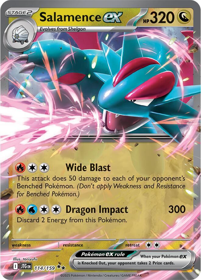 Salamence ex 114/159 (SV09: Journey Together)  - Holofoil | Good Games Morley