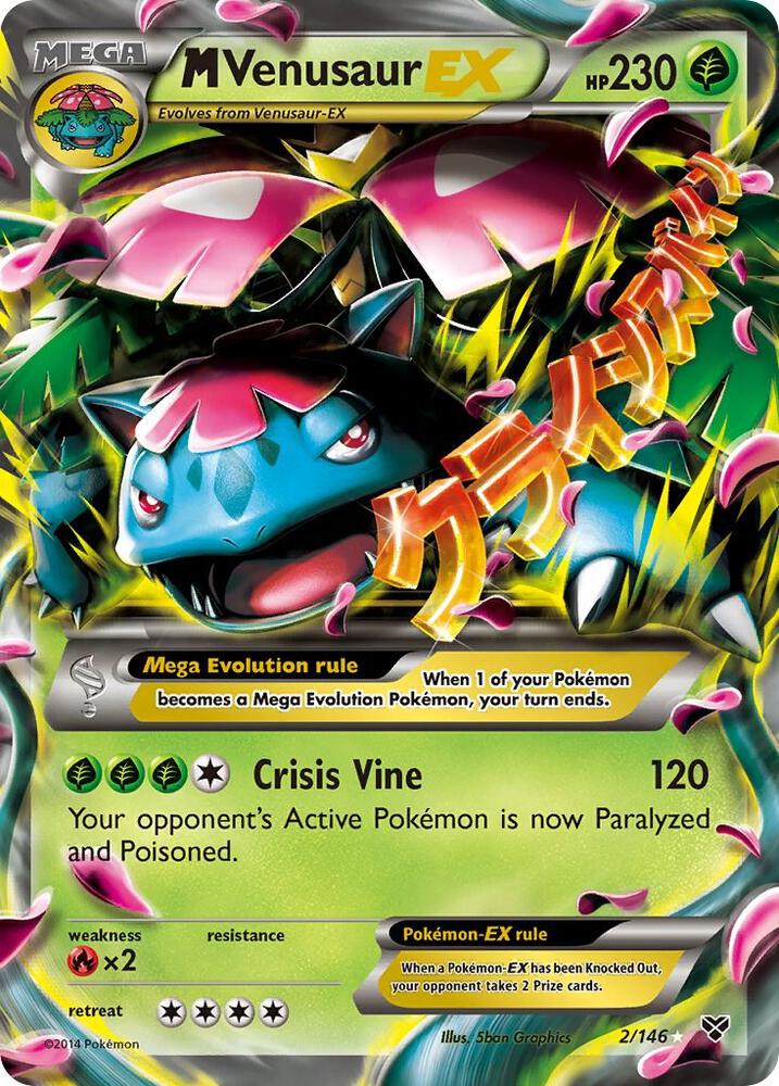 M Venusaur EX 002/146 (XY Base Set)  - Holofoil | Good Games Morley