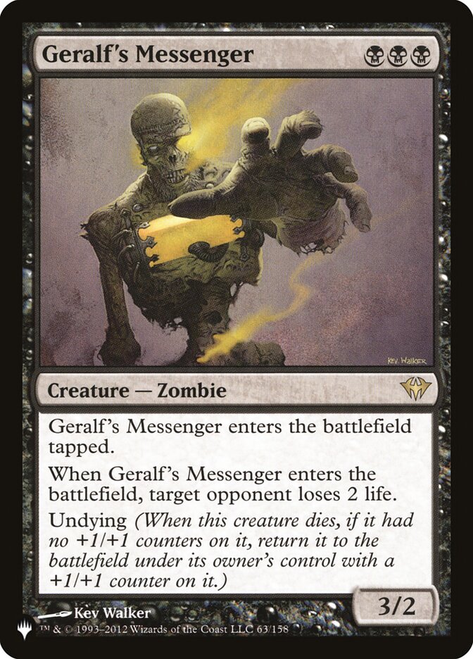 Geralf's Messenger DKA-63/5075 (The List Reprints)  | Good Games Morley