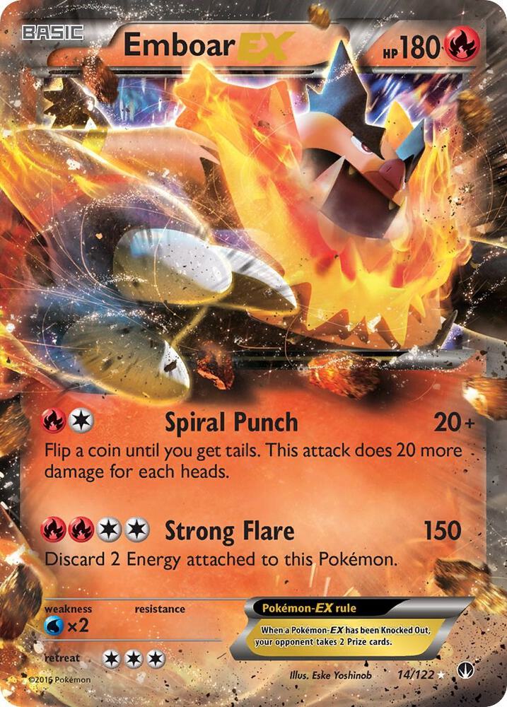 Emboar EX 14/122 (XY - BREAKpoint)  - Holofoil | Good Games Morley