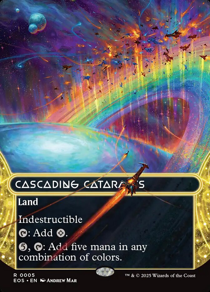 Cascading Cataracts 5 (Edge of Eternities: Stellar Sights)  - Borderless Foil | Good Games Morley