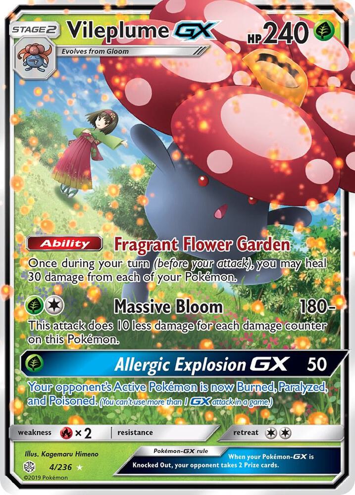 Vileplume GX 004/236 (SM - Cosmic Eclipse)  - Holofoil | Good Games Morley