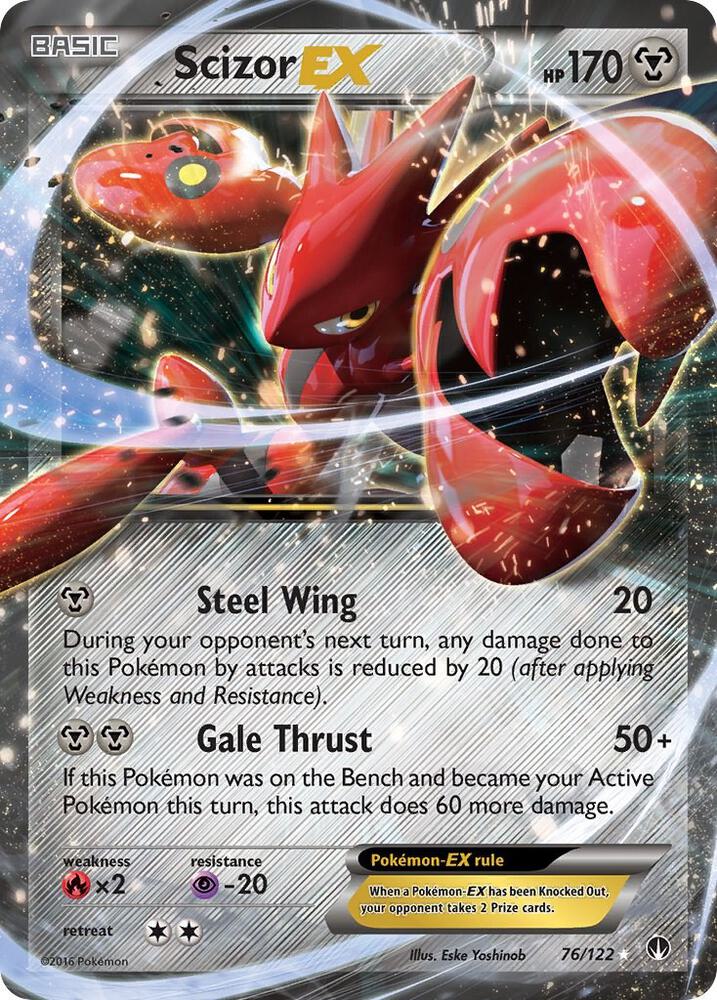 Scizor EX 76/122 (XY - BREAKpoint)  - Holofoil | Good Games Morley