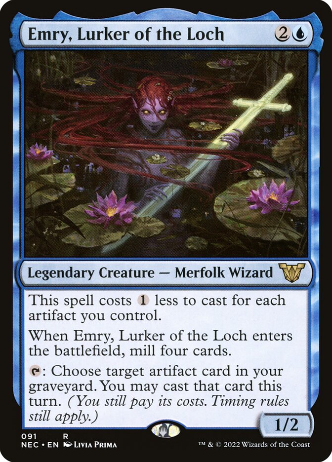 Emry, Lurker of the Loch 91/38 (Commander: Kamigawa: Neon Dynasty)  | Good Games Morley