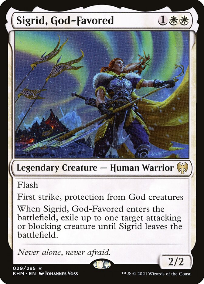 Sigrid, God-Favored 29/285 (Kaldheim)  - Foil | Good Games Morley