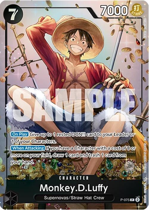 Monkey.D.Luffy (Tin Pack Set Vol.2) P-075 (One Piece Promotion Cards)  - Foil | Good Games Morley