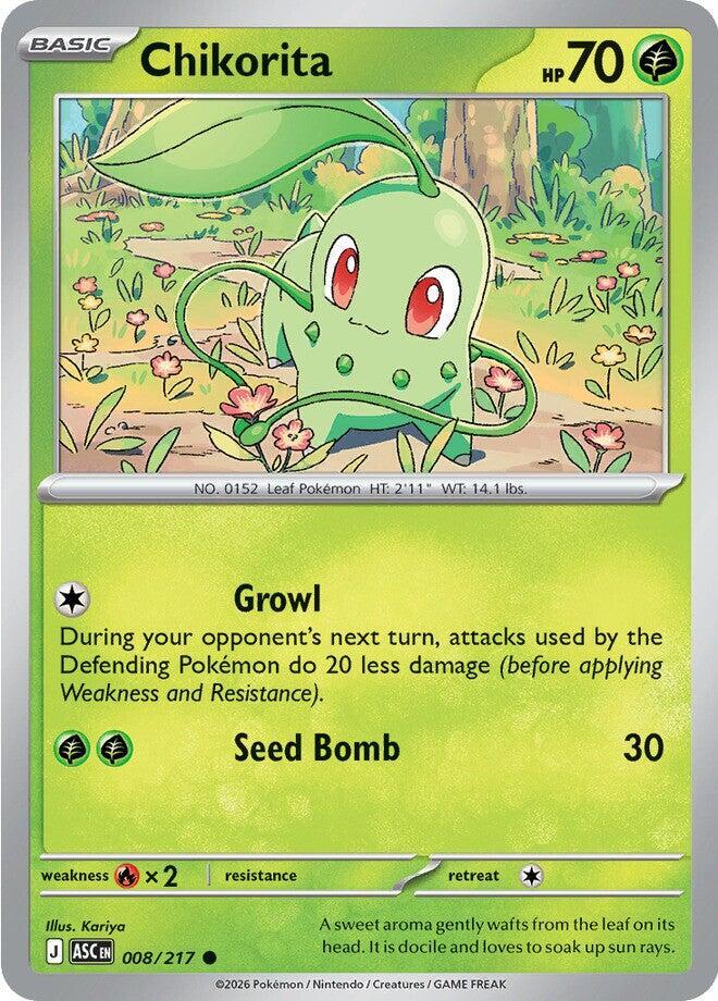Chikorita 008/217 (ME: Ascended Heroes)  | Good Games Morley