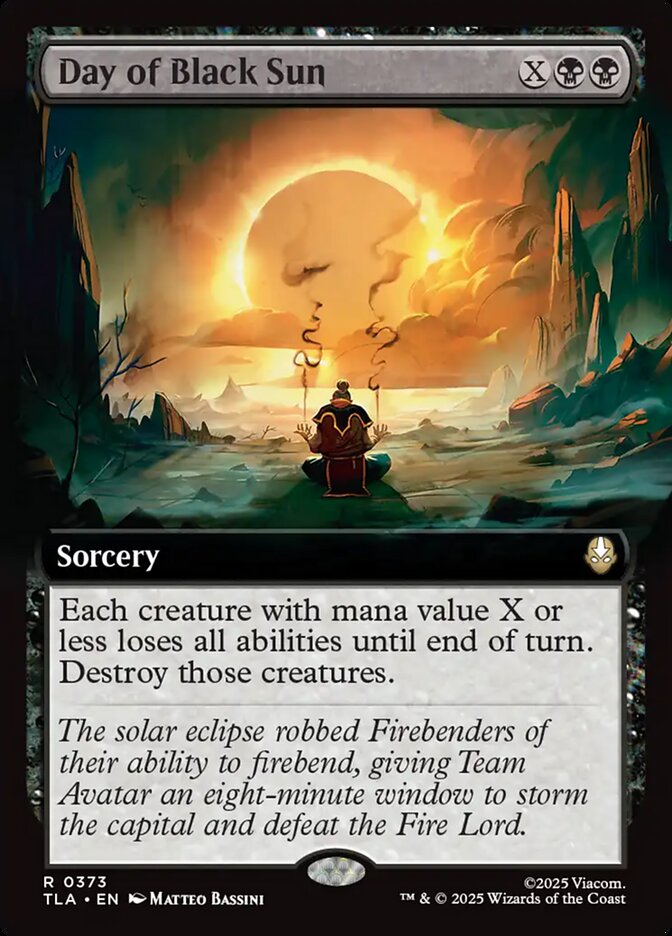 Day of Black Sun  373/286 (Avatar: The Last Airbender)  - Extended Art | Good Games Morley