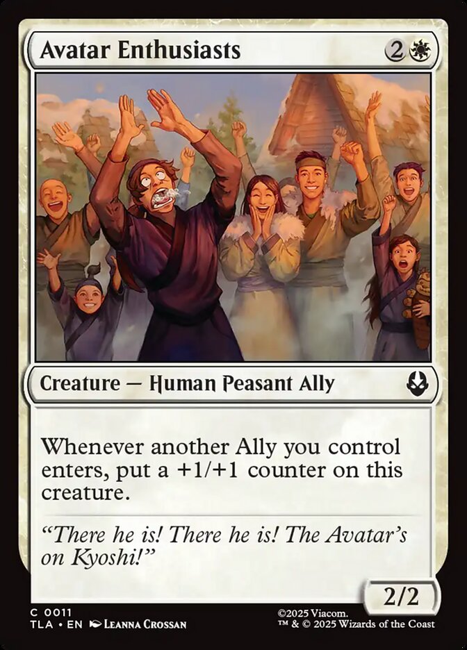 Avatar Enthusiasts 11/286 (Avatar: The Last Airbender)  - Foil | Good Games Morley