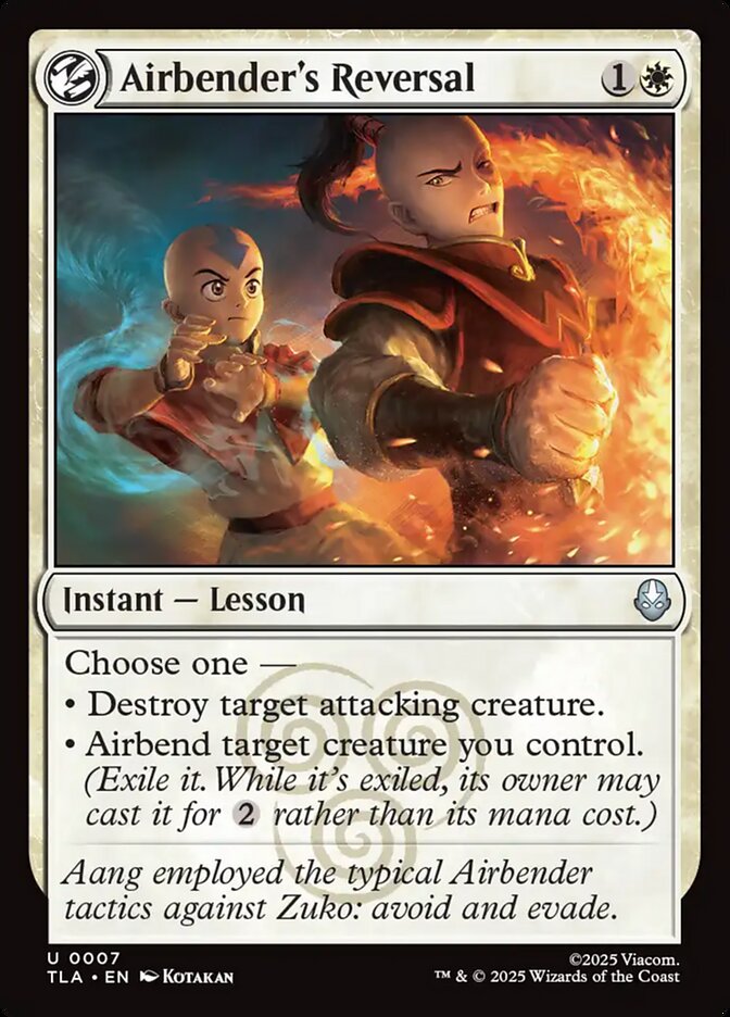 Airbender's Reversal 7 (Avatar: The Last Airbender)  - Foil | Good Games Morley
