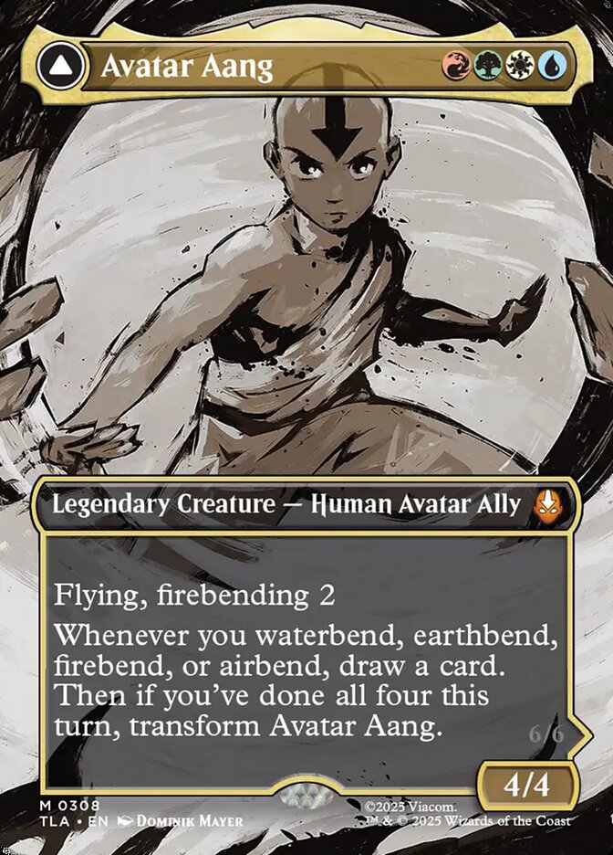 Avatar Aang // Aang, Master of Elements  308/286 (Avatar: The Last Airbender)  - Borderless Foil | Good Games Morley