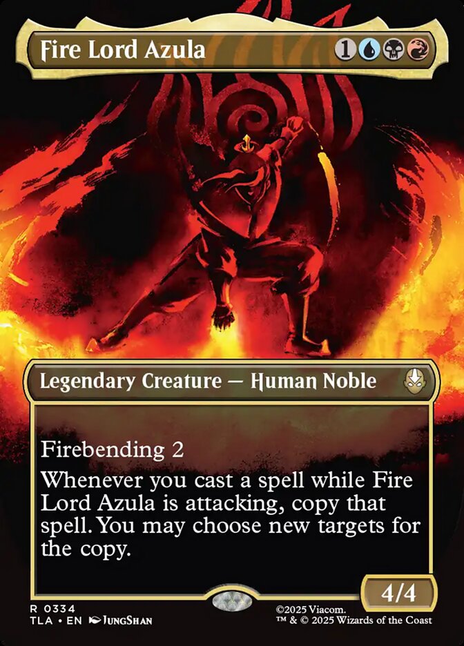 Fire Lord Azula  334 (Avatar: The Last Airbender)  - Borderless Foil | Good Games Morley