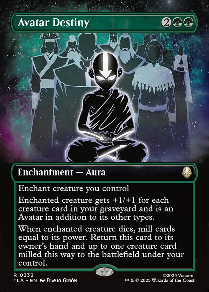 Avatar Destiny  333/286 (Avatar: The Last Airbender)  - Borderless Foil | Good Games Morley