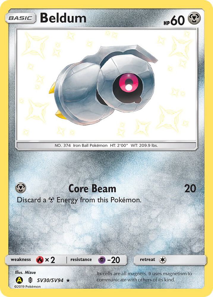 Beldum SV30/SV94 (Hidden Fates: Shiny Vault)  - Holofoil | Good Games Morley