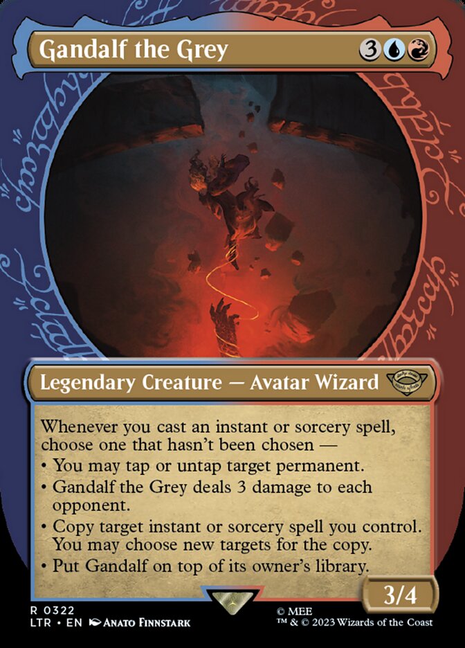 Gandalf the Grey 322 (Universes Beyond: The Lord of the Rings: Tales of Middle-earth)  - Showcase Foil | Good Games Morley