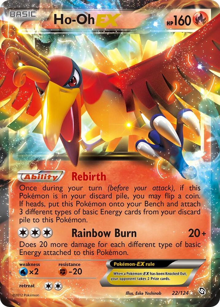 Ho-Oh EX 22/124 (Dragons Exalted)  - Holofoil | Good Games Morley