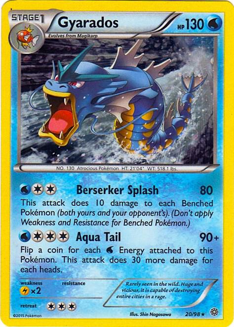 Gyarados 020/098 (Miscellaneous Cards & Products)  - Cosmo Holofoil | Good Games Morley