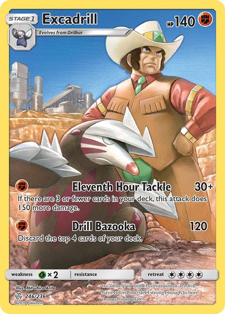 Excadrill Secret 246/236 (SM - Cosmic Eclipse)  - Holofoil | Good Games Morley