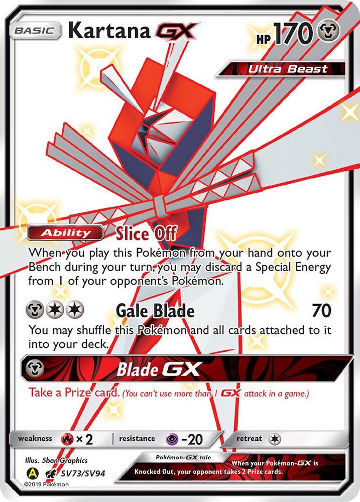 Kartana GX SV73/SV94 (Hidden Fates: Shiny Vault)  - Holofoil | Good Games Morley