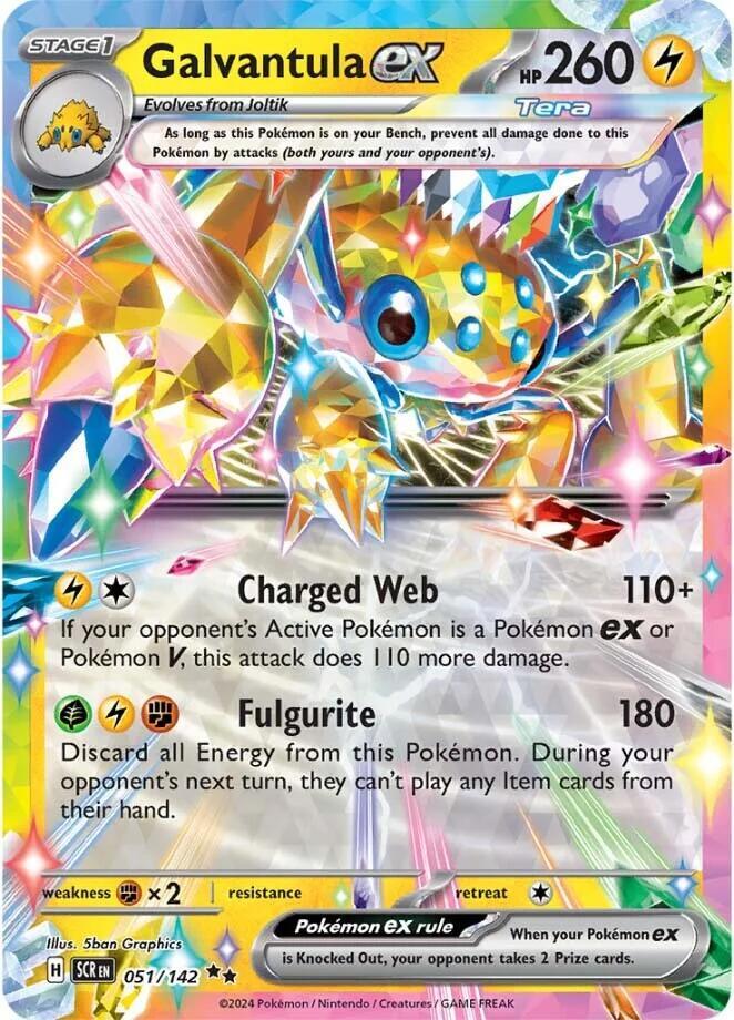 Galvantula ex 051/142 (SV07: Stellar Crown)  - Holofoil | Good Games Morley