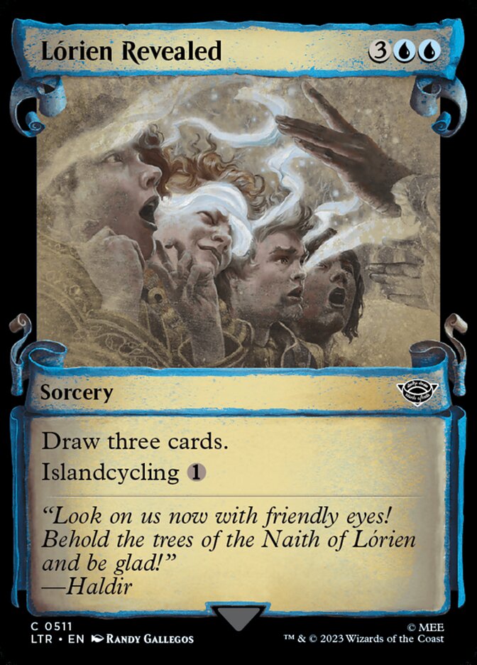 Lorien Revealed 511 (Universes Beyond: The Lord of the Rings: Tales of Middle-earth)  - Showcase Scroll Foil | Good Games Morley