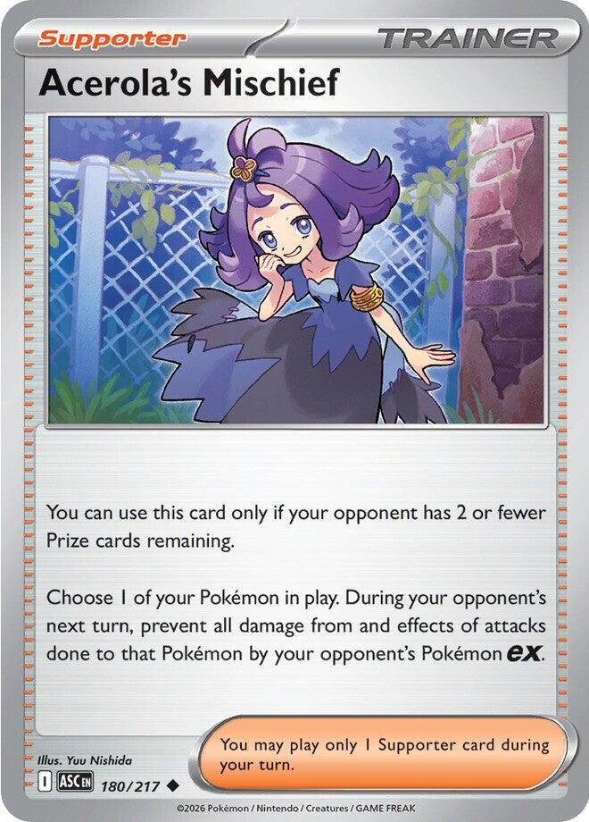 Acerola's Mischief 180/217 (ME: Ascended Heroes)  - Reverse Holofoil | Good Games Morley