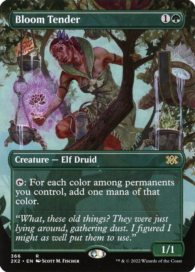 Bloom Tender 366 (Double Masters 2022)  - Borderless Foil | Good Games Morley