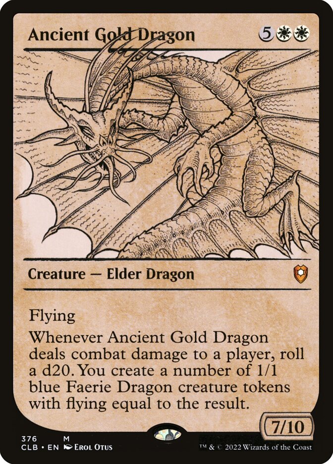 Ancient Gold Dragon 376 (Commander Legends: Battle for Baldur's Gate)  - Foil | Good Games Morley