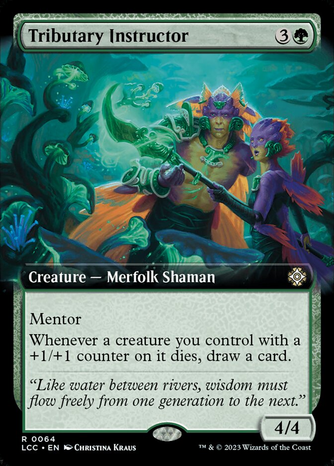 Tributary Instructor 64/370 (Commander: The Lost Caverns of Ixalan)  - Extended Art | Good Games Morley