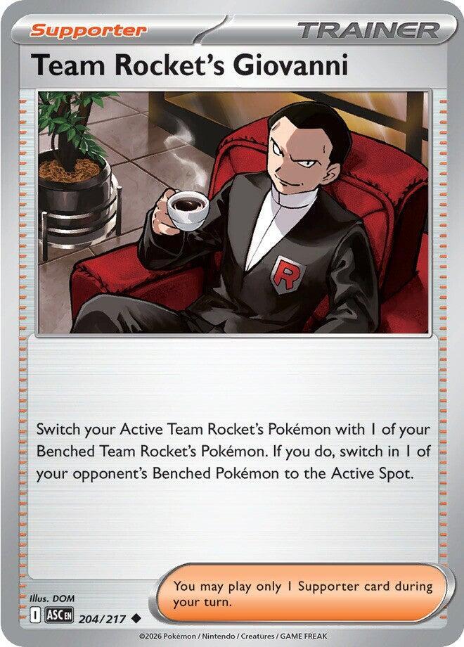 Team Rocket's Giovanni 204/217 (ME: Ascended Heroes)  | Good Games Morley