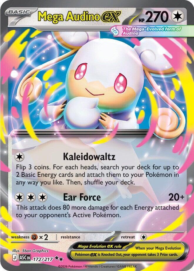 Mega Audino ex 172/217 (ME: Ascended Heroes)  - Holofoil | Good Games Morley