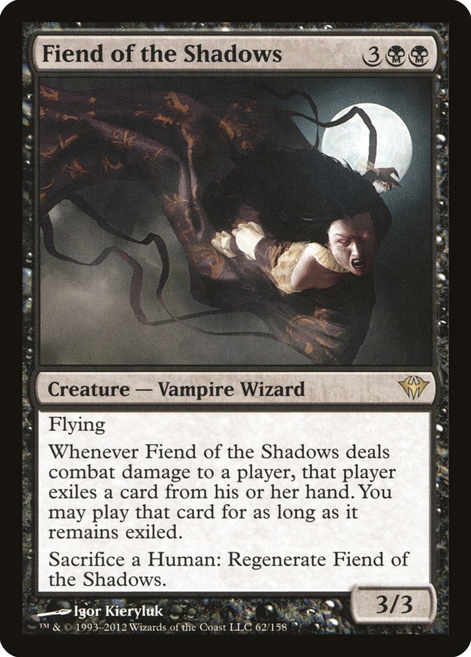 Fiend of the Shadows 62/158 (Dark Ascension)  - Foil | Good Games Morley