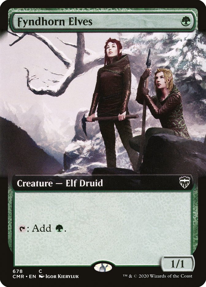 Fyndhorn Elves 678 (Commander Legends)  - Extended Art | Good Games Morley