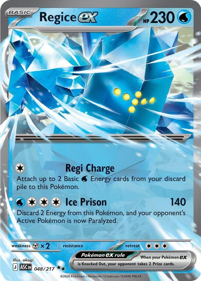 Regice ex 048/217 (ME: Ascended Heroes)  - Holofoil | Good Games Morley