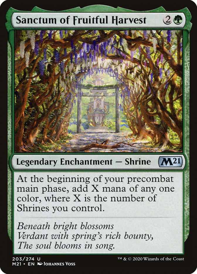 Sanctum of Fruitful Harvest 203 (Core Set 2021)  - Foil | Good Games Morley