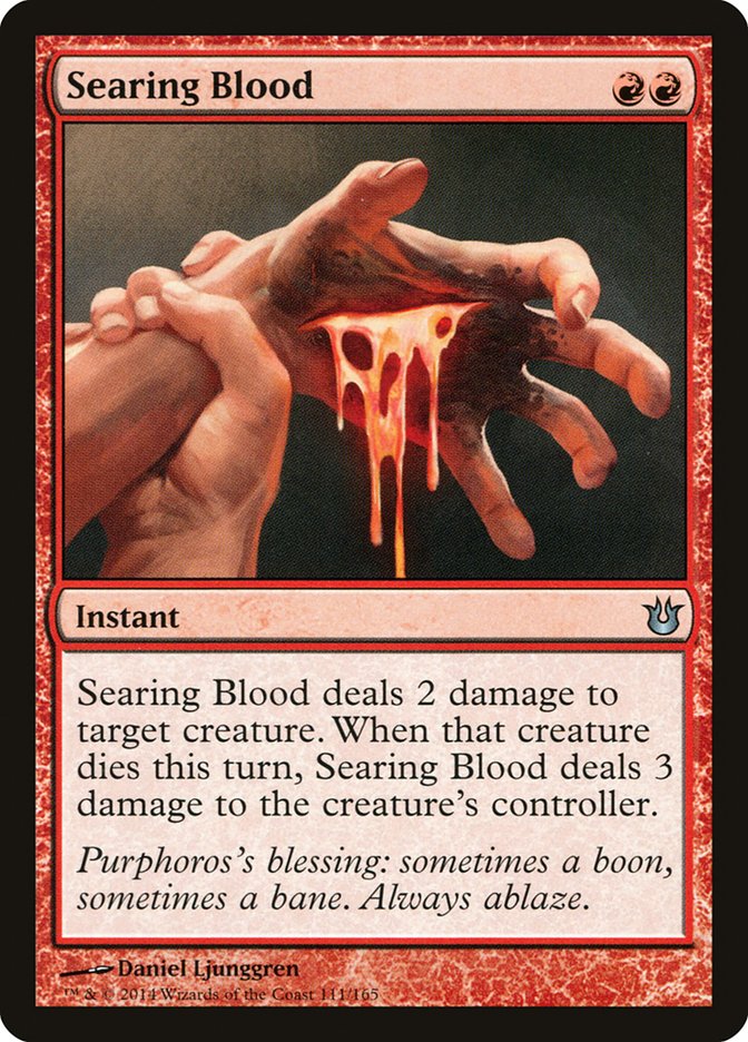 Searing Blood 111/165 (Born of the Gods)  | Good Games Morley
