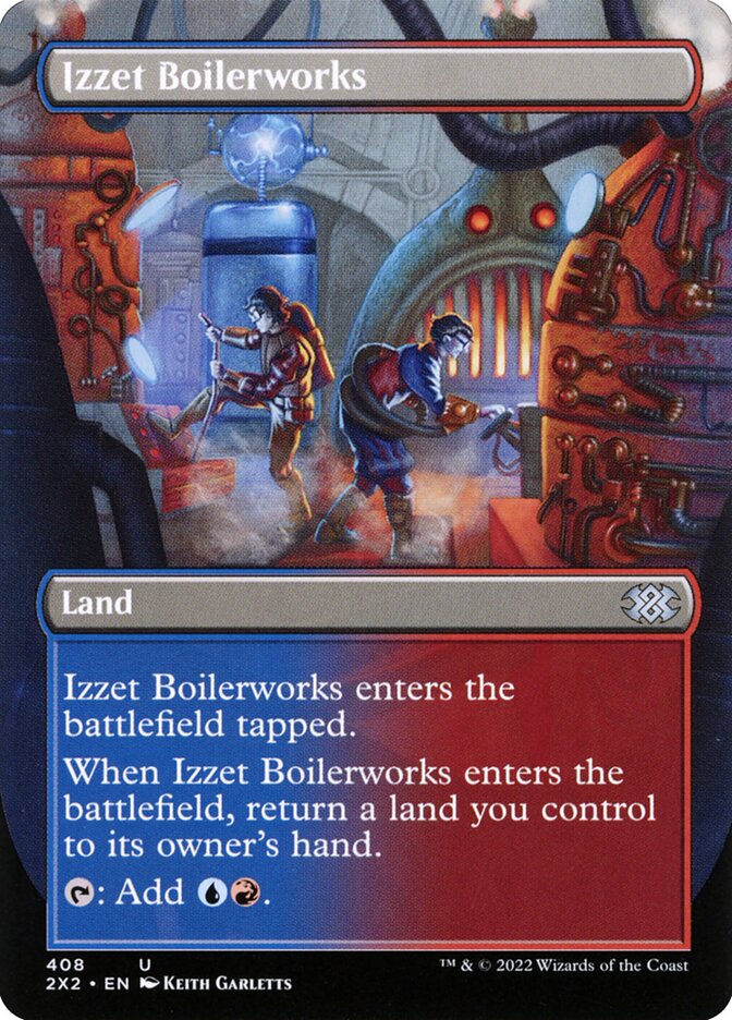 Izzet Boilerworks Borderless 408 (Double Masters 2022)  - Foil | Good Games Morley