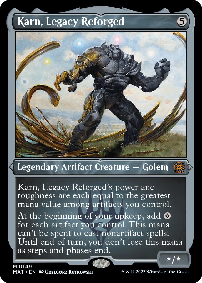 Karn Legacy Reforged Foil Etched 149 (March of the Machine: The Aftermath)  - Etched Foil | Good Games Morley