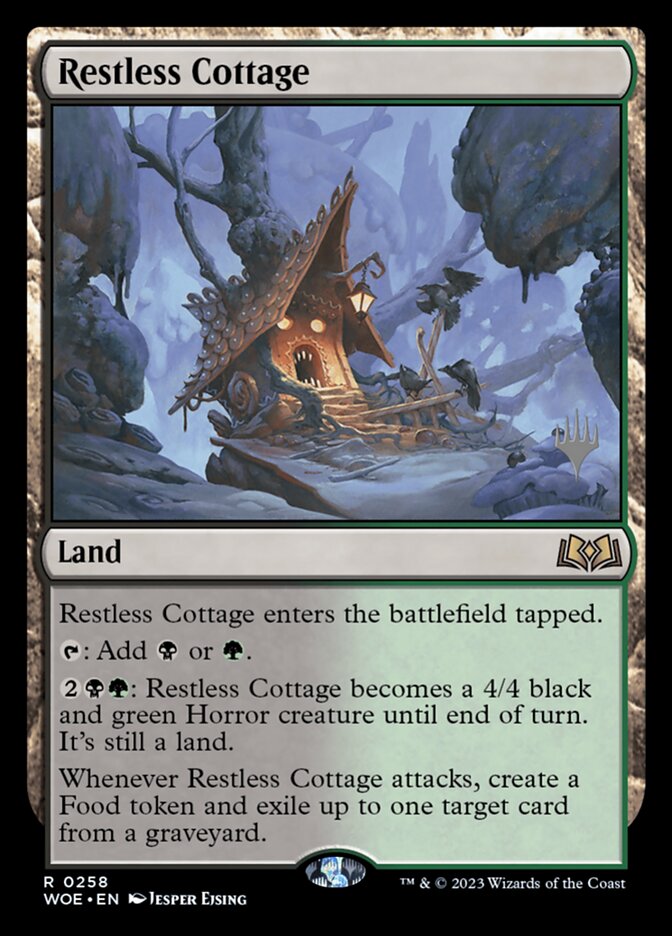 Restless Cottage 258p/200 (Promo Pack: Wilds of Eldraine)  - Foil | Good Games Morley