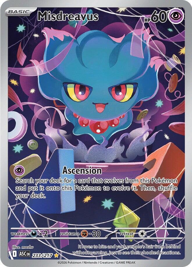 Misdreavus 233/217 (ME: Ascended Heroes)  - Holofoil | Good Games Morley