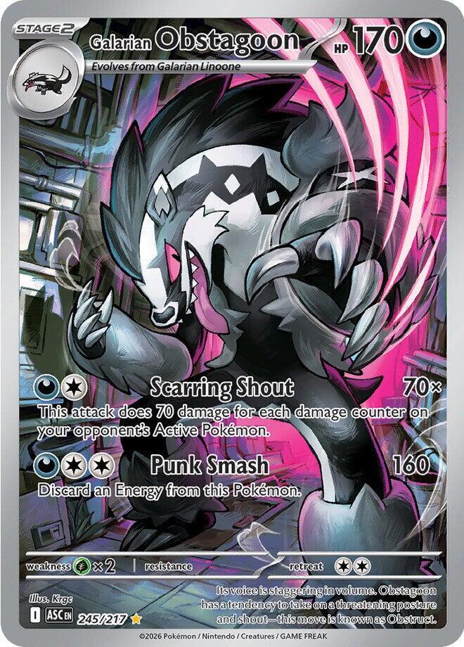 Galarian Obstagoon 245/217 (ME: Ascended Heroes)  - Holofoil | Good Games Morley