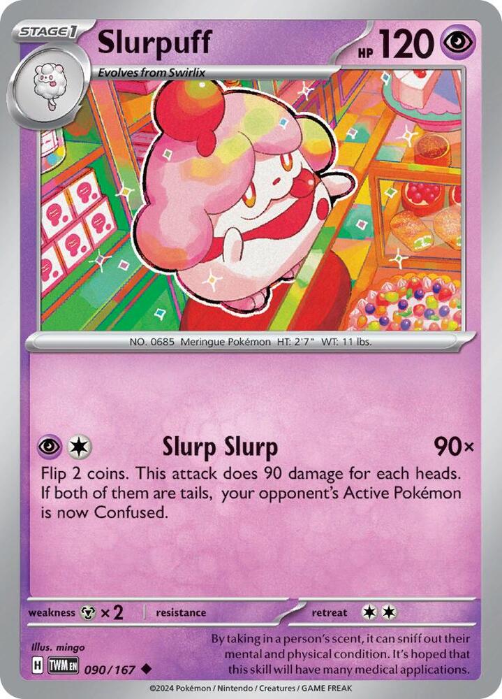 Slurpuff 090/167 (SV06: Twilight Masquerade)  | Good Games Morley