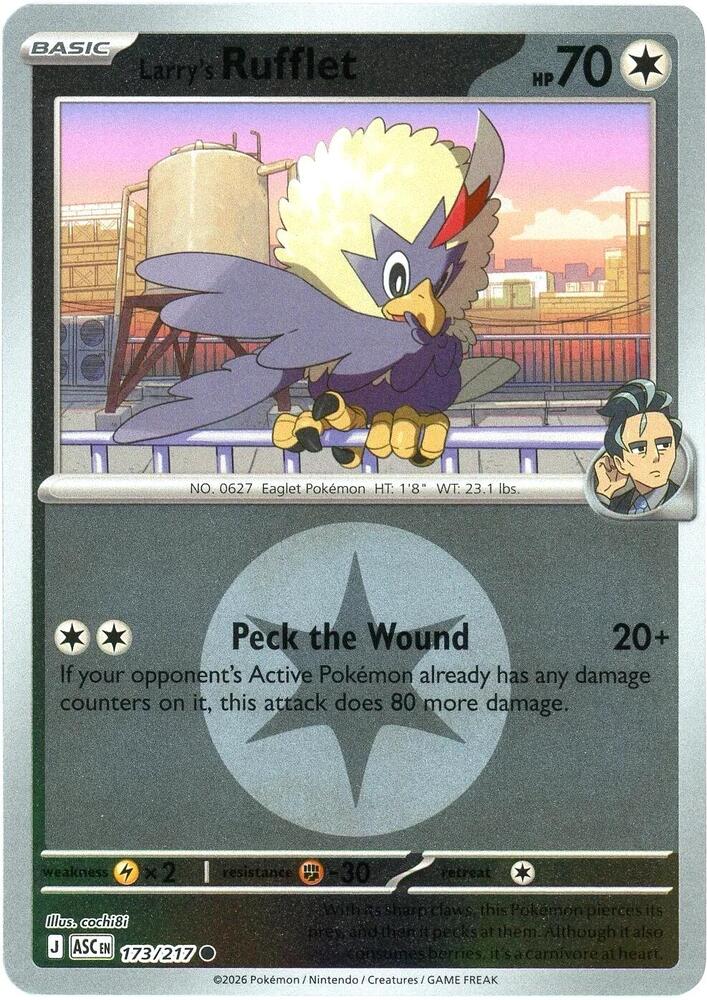 Larry's Rufflet 173/217 (ME: Ascended Heroes)  - Energy Holofoil | Good Games Morley
