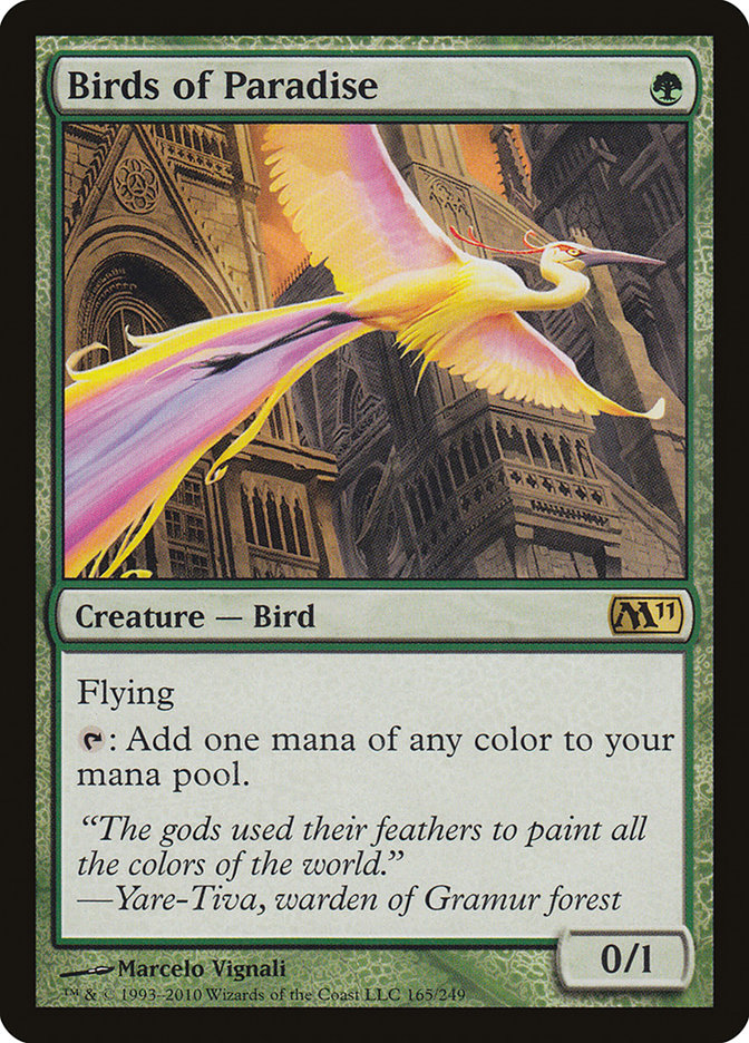 Birds of Paradise 165 (Magic 2011 (M11))  | Good Games Morley