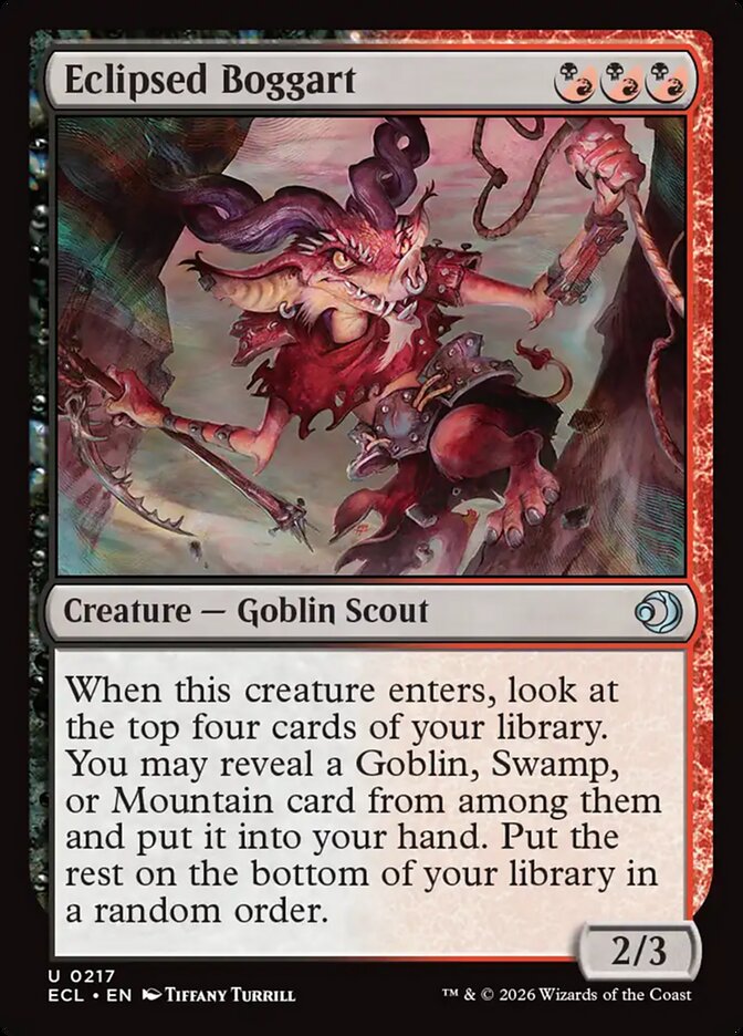 Eclipsed Boggart 217 (Lorwyn Eclipsed)  - Foil | Good Games Morley