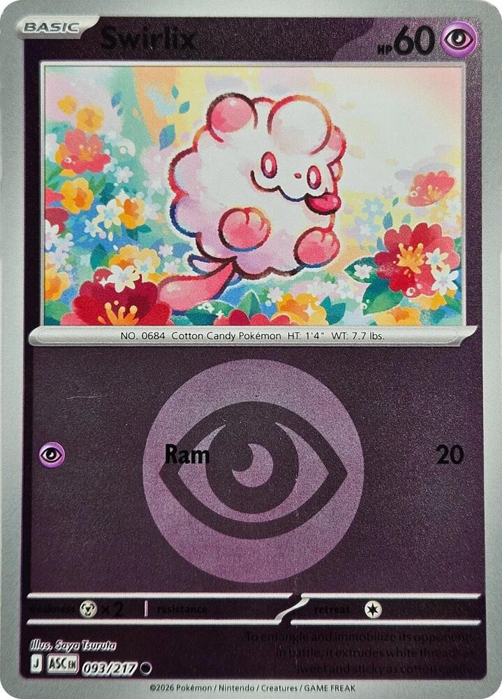 Swirlix 093/217 (ME: Ascended Heroes)  - Energy Holofoil | Good Games Morley